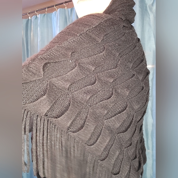 Textured Turtleneck Poncho from Big Buddah - Picture 10 of 10